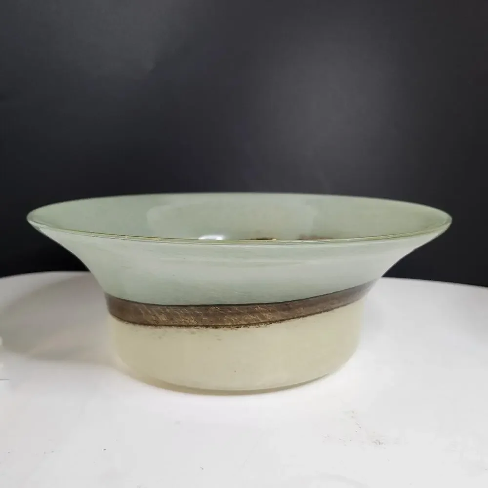 NWOB Vintage PartyLite Tranquility Glass Bowl Multi Use Southwestern Cottagecore - Picture 9 of 14